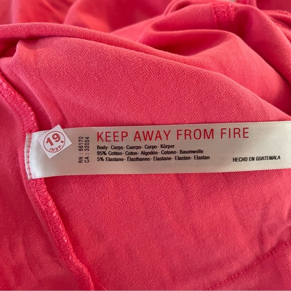 New! Free People FP Movement Coral Pink Hot Shot Tee Romper - 20918 - Picture 6 of 8